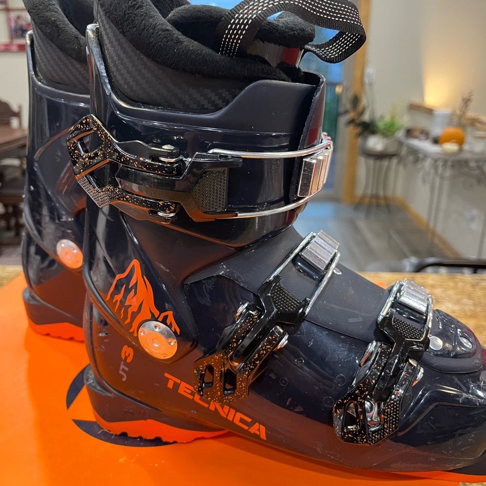 Tecnica Black and Orange Ski Boots